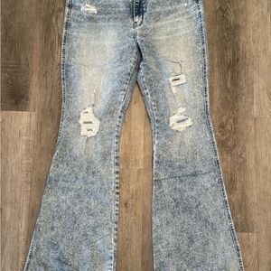 Flying Monkey Mid-Rise Flare Jean - 32 inseam